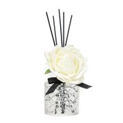 Kristal Gül Serisi- Şeffaf Cam/Black Vanilya Oda Kokusu