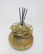 MİSSİ MASİF AHŞAP (KAHVE DAMARLI) GOLD TAŞLI DARK AMBER ODA KOKUSU