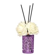 Kristal Gül Serisi- Mor Silindir Cam/Bosphorus Oda Kokusu