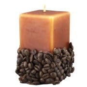5,5 X 10 Kahve Çekirdekli Açık Kahverengi Mum