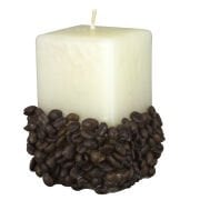 MİSSİ 5,5 X 10 KAHVE ÇEKİRDEKLİ EKRU MUM