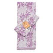 2'li Mor Ananas Jakarlı Kurulama Bezi Seti