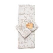 2'li Bej Jakarlı Kurulama Bezi Seti