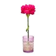 Flora Design- Minimal Mor Yaprak Kesme Cam Vazo