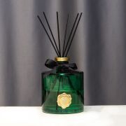 500 ml Yeşil Cam Bambu Çubuklu İncir-Nar Oda Kokusu