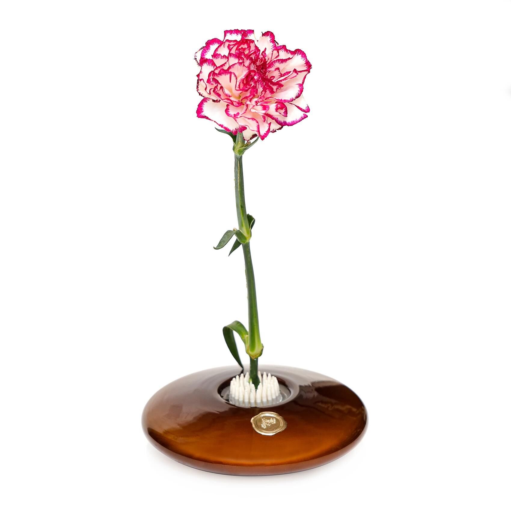 Flora Design-Elegance Kahverengi Cam Vazo