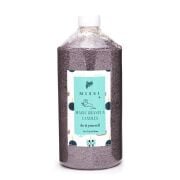 Yaratıcı İnci Tozu Dark Wood Kokulu Gri Renk Mum (30 adet fitil ile birlikte)-400 gr