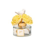 Bloom & Breeze Serisi- Sarı Seramik Taşlı Doğal Bambu Kamış Seti