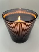 MİSSİ XL ANTRASİT CAM MUMLUK (13X13,5 CM)