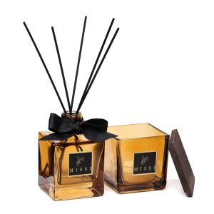 Simple Luxe Collection-Oud Vanilya Oda Kokusu ve Mumluk Seti