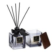 Simple Luxe Collection-Black Vanilya Oda Kokusu ve Mumluk Seti