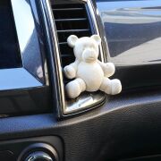 Ekru Ayıcık Taşlı Oud Araba/Araç Kokusu (20 ml esans ile birlikte)