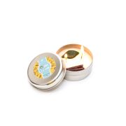 Chai Tea Latte Kokulu Sılver Teneke Vegan Mum/Seyahat Mumu