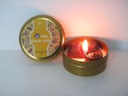 Whıte Chocolate Mocha Kokulu Gold Teneke Vegan Mum/Seyahat Mumu