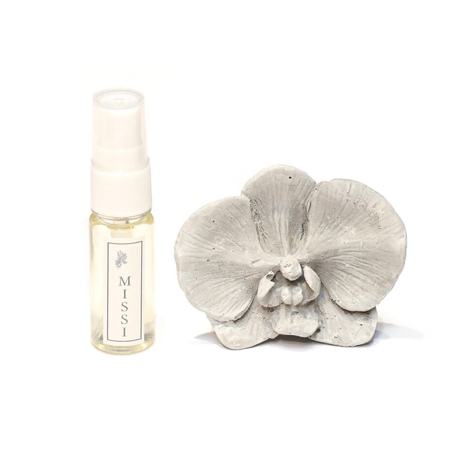 Gri Orkide Taşlı Dark Wood Araba/Araç Kokusu (20 ml esans ile birlikte)