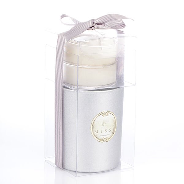 MİSSİ GÜMÜŞ BARDAK MUMLUK VE 2 MAXI TELAIGHT