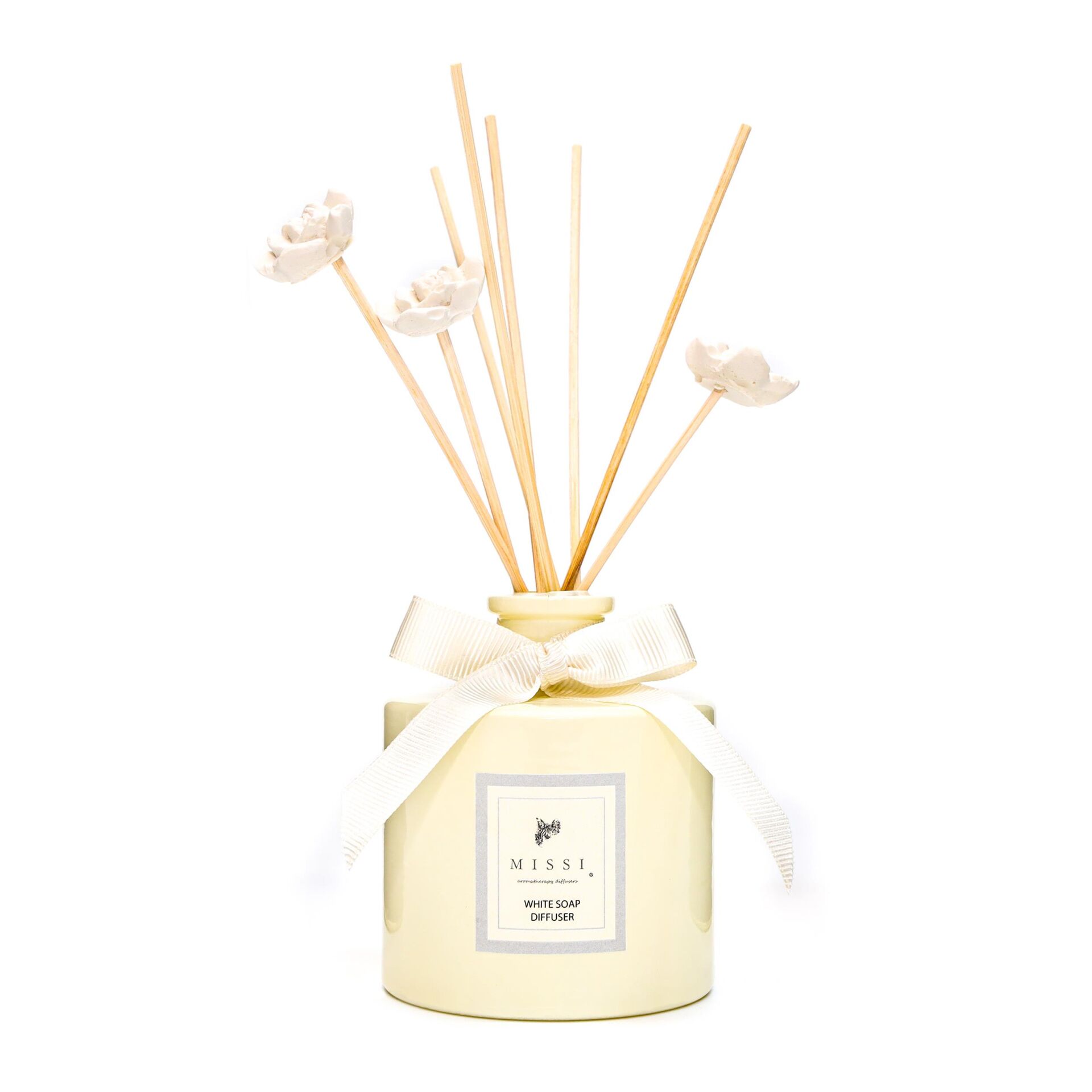 200 cc Ekru Şişe Beyaz Sabun Oda/Banyo Kokusu