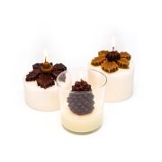 3lü Kış Temalı Mum Hediye Seti