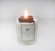 MİSSİ CAM BARDAK İÇİ PAÇULİ KOKULU KOZALAK DEKORLU VEGAN MUM