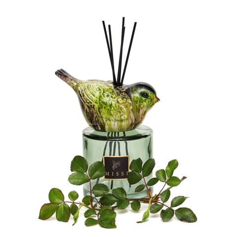 Kendi Kokunu Seç- Bird Collection Yeşil Cam Çubuklu Difüzör-(Esanssız)