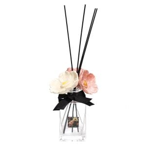 Maison Flora-Parlak Sırlı Seramik Çiçekli Oda Kokusu-Yasemin Sandal