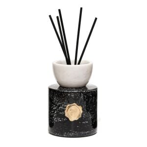 Marble Bloom Serisi- Beyaz Mermer Aksesuarlı Black Orchid Oda Kokusu