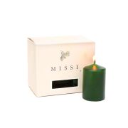 6lı Cinnamon Kokulu Yeşil Mum Seti (4X6 cm)