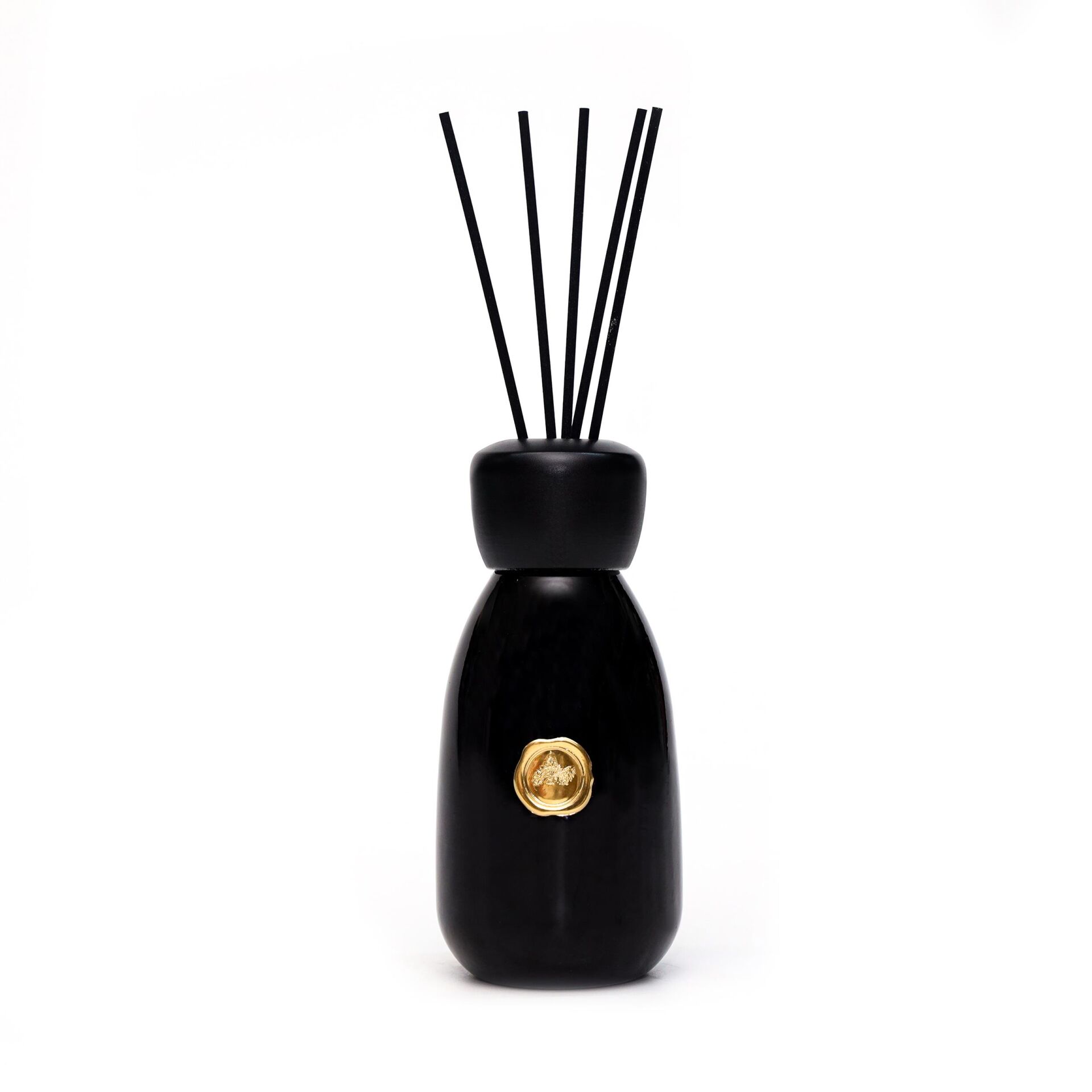 230 ml Siyah Cam Şişe Bambu Çubuklu Black Orchid Oda Kokusu
