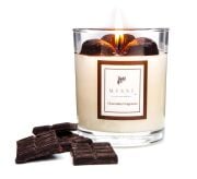 Kalp Kabartmalı Çiklolata Kokulu Vegan Mum (140 gr)