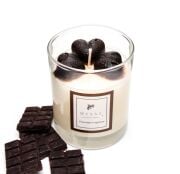 Kalp Kabartmalı Çiklolata Kokulu Vegan Mum (140 gr)