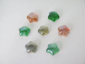 MİSSİ RENKLİ DEKORATİF YILDIZ NUGGET AKSESUAR (12 ADET)