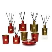 Yeşil Golden Glow 200 ml White Jasmine Oda Kokusu ve Mumluk Seti