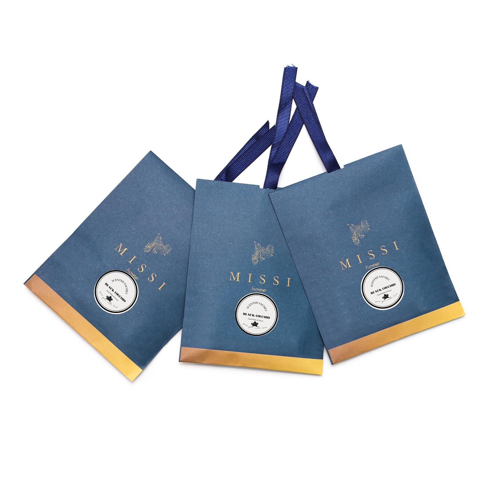 3 Adet Black Orchid Kokulu Zarf Seti