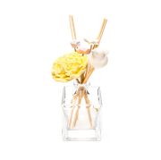 Sarı Karışık Çiçek ve Kuş Taşlı 10'lu Doğal Bambu Kamış Seti