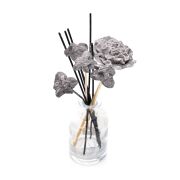 Siyah Karışık Çiçek Taşlı 10'lu Doğal Kamış Seti