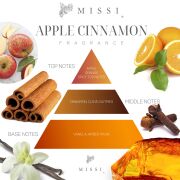 Yılbaşı Dekoratif Yeşil Seramik Çanak Içi Apple& Cinnamon Kokulu Kozalak Vegan Mum